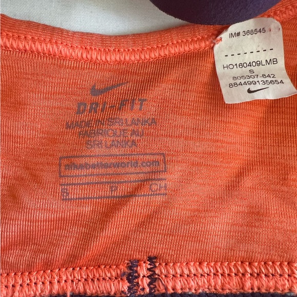 Nike Dri-FitSports Bra - orange & dark purple Small - Picture 5 of 5